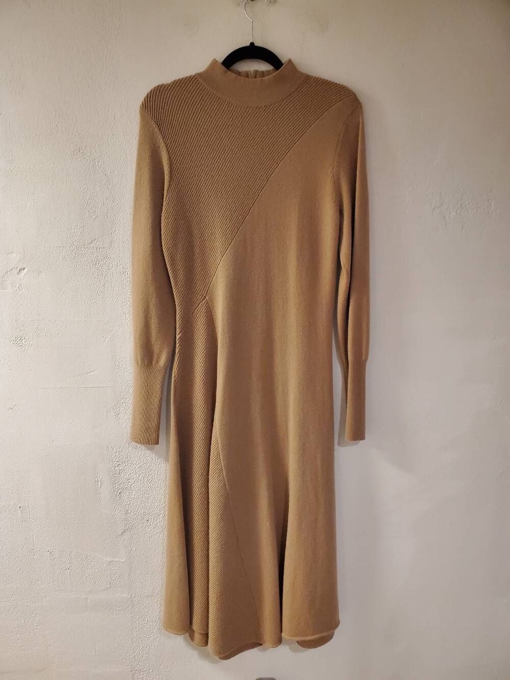 Lewit Nordstrom Cashmere Blend Sweater Dress in Tan Medium